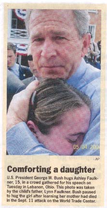 Comforting a daughter 24 Hours Paper Friday May 7th 2004